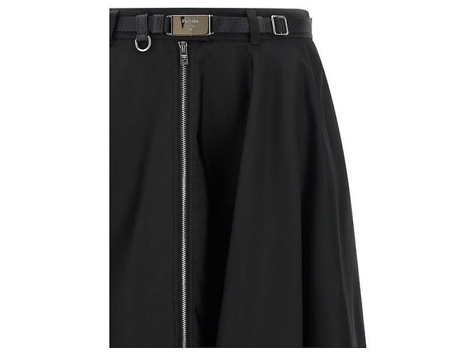 Falda Prada Re-Nylon Negra Negro - vista 5
