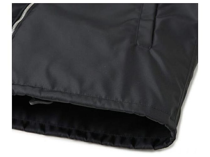 Prada Re-Nylon Triangle Logo Bomber Jacket Black - view 11