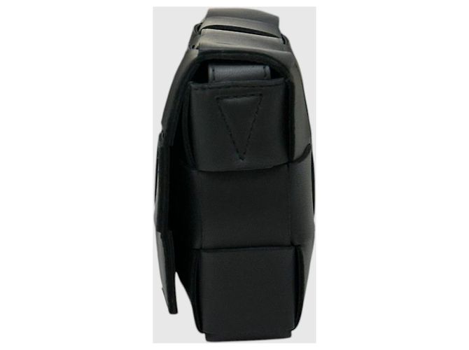 Bottega Veneta Borsa Cassette Small Intrecciato Nera Nero - vista 4
