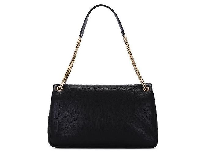 Saint Laurent Borsa grande in pelle di agnello grana Nero - vista 6