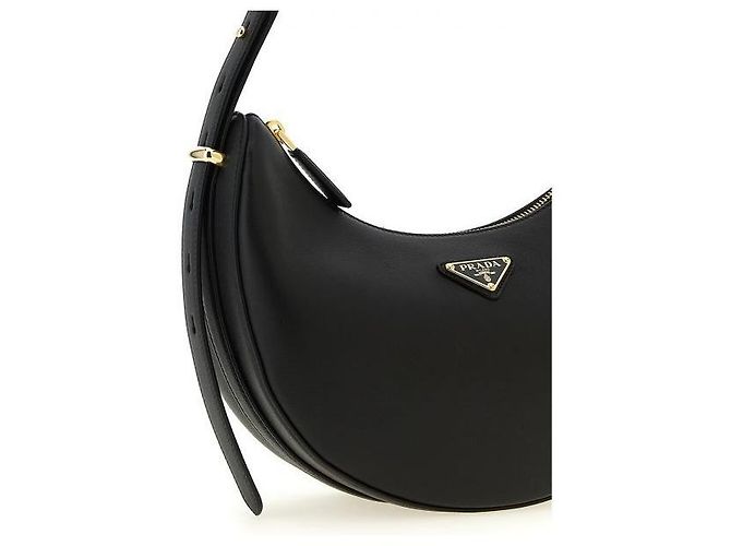 Prada Borsa a Tracolla in Pelle Arke Nero - vista 5