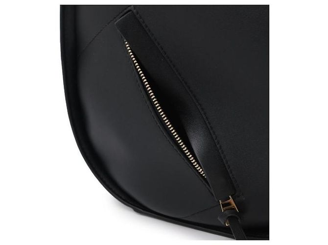 Loewe Borsa Hammock Slice in vitello lucido Nero - vista 8