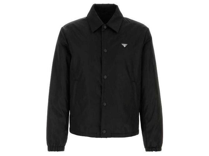 Giacca Bomber Prada in Nylon Nero - vista 3