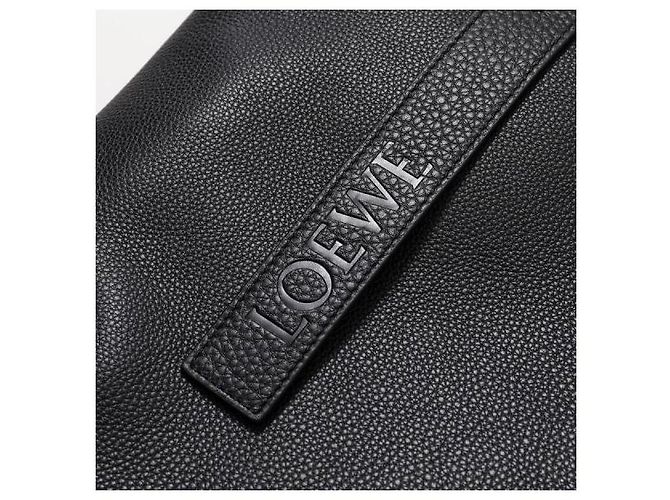 Loewe Saco Tote Loop com fecho de correr em pele de vitelo grão flexível Preto - vista 10