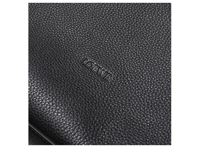 Loewe Saco Tote Loop com fecho de correr em pele de vitelo grão flexível Preto - vista 11