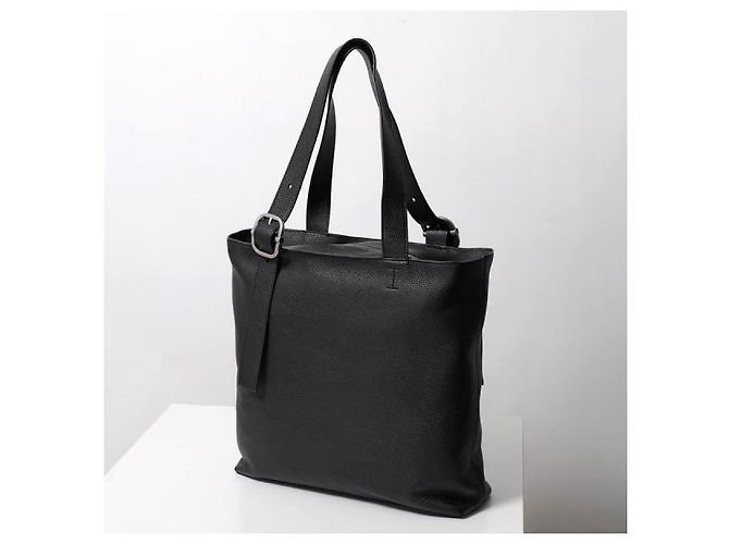 Loewe Saco Tote Loop com fecho de correr em pele de vitelo grão flexível Preto - vista 4