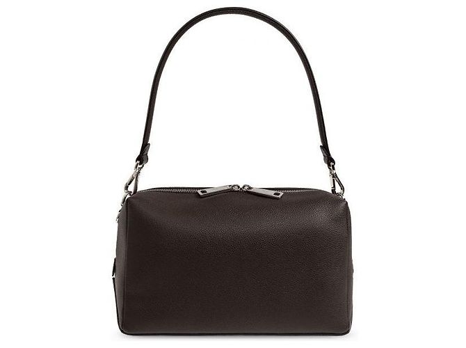 Fendi Lederhandtasche Mittel Braun Schokolade - Ansicht 3
