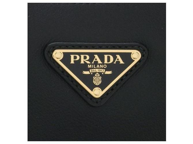 Prada Borsa a tracolla media in pelle Nero - vista 9