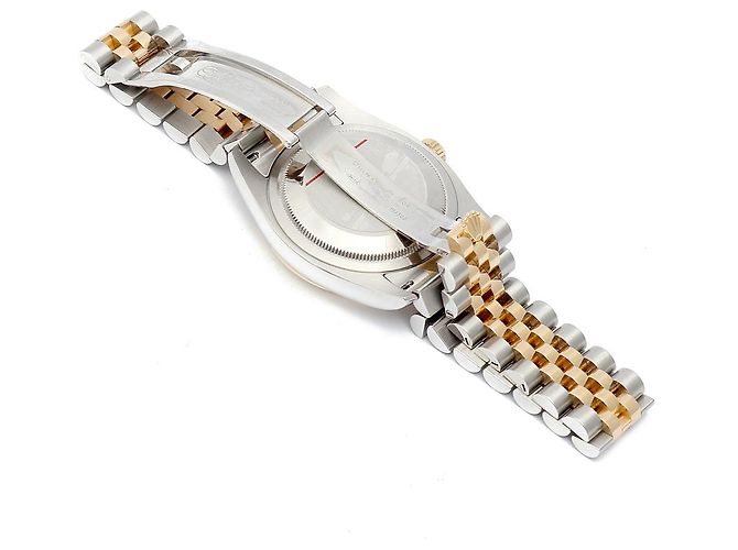 Rolex Orologio Combinazione Uomo Datejust con Quadrante Computer e Diamanti Originali Giallo - vista 16