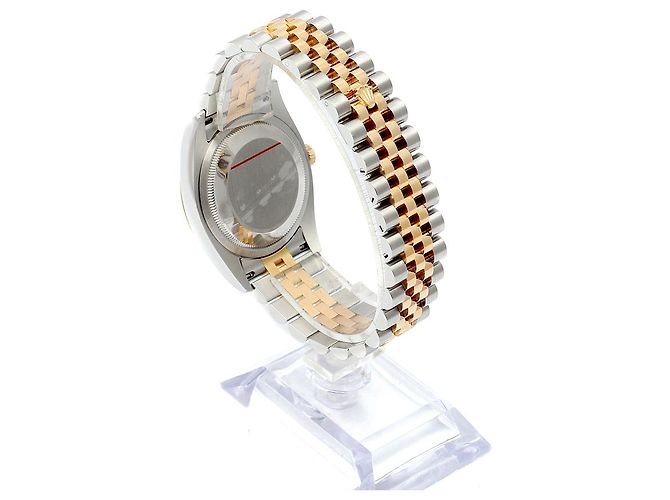 Rolex Orologio Combinazione Uomo Datejust con Quadrante Computer e Diamanti Originali Giallo - vista 5
