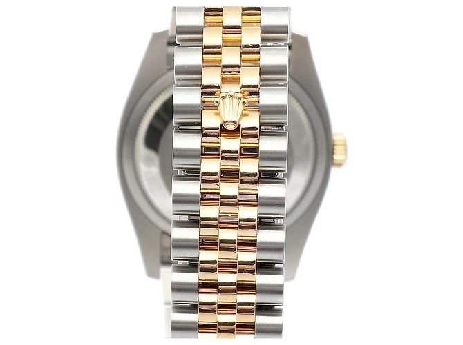 Rolex Orologio Combinazione Uomo Datejust con Quadrante Computer e Diamanti Originali Giallo - vista 7