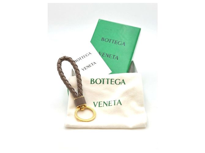 Bottega Veneta Intrecciato Key Ring Brown - view 11
