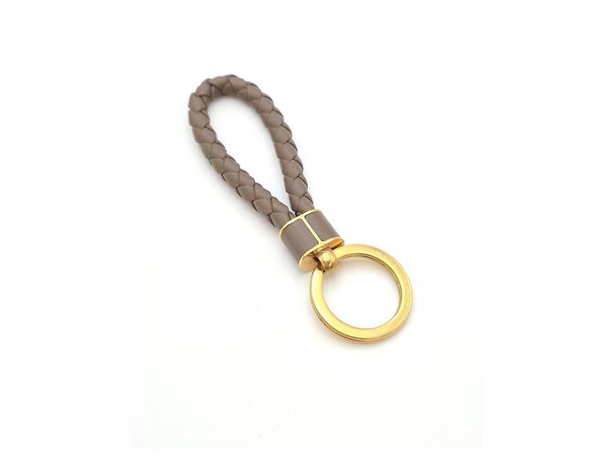 Bottega Veneta Intrecciato Key Ring Brown - view 5