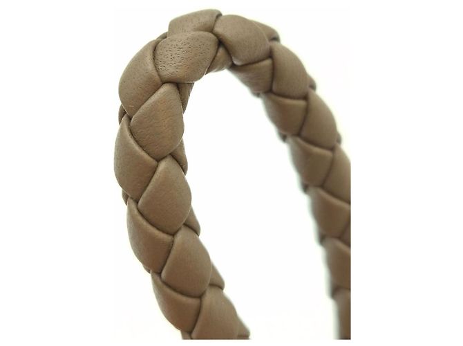 Bottega Veneta Intrecciato Key Ring Brown - view 8