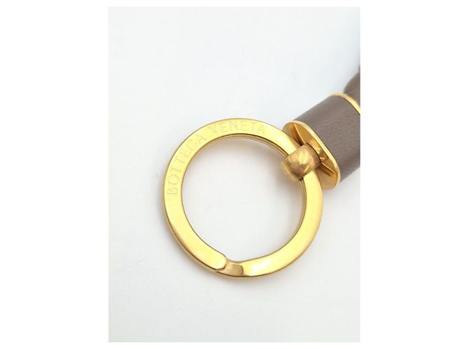 Bottega Veneta Intrecciato Key Ring Brown - view 9