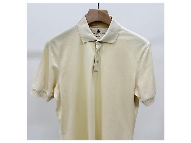 Brunello Cucinelli Baumwoll- Polo-T-Shirt Gelb - Ansicht 2