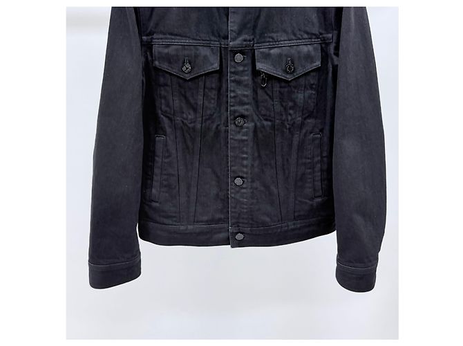 Louis Vuitton Denim Trucker Jacke Schwarz - Ansicht 3