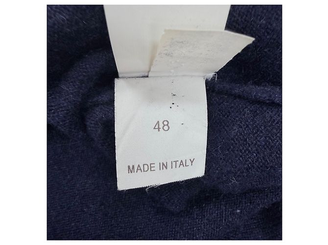 Brunello Cucinelli Kaschmir-Strickpolo Navy Blau - Ansicht 6
