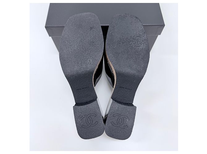 Chanel Mules con tacco Camellia da donna - Nero - vista 8