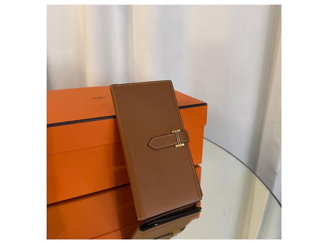 Hermès Bearn Long Wallet Gold Stamp Golden - view 2