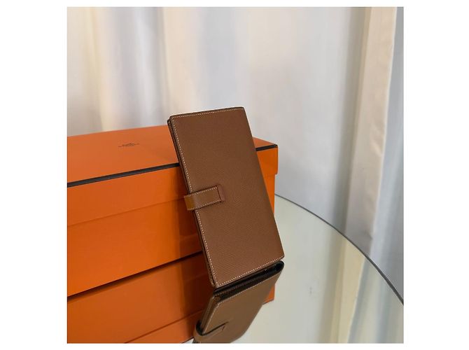 Hermès Bearn Long Wallet Gold Stamp Golden - view 3