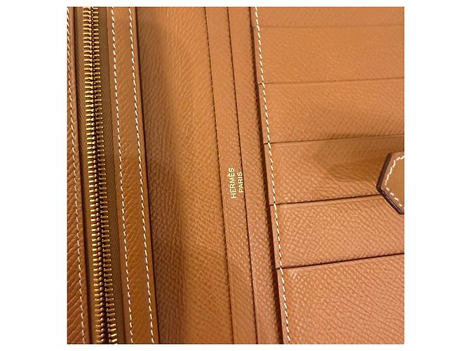 Hermès Bearn Long Wallet Gold Stamp Golden - view 5