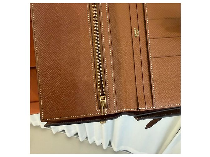 Hermès Bearn Long Wallet Gold Stamp Golden - view 6