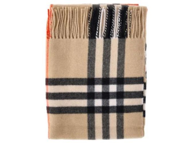 Burberry Kaschmirschal mit großen Karos Braun - Ansicht 5