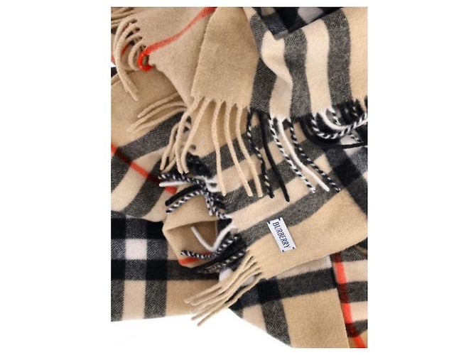 Burberry Kaschmirschal mit großen Karos Braun - Ansicht 6