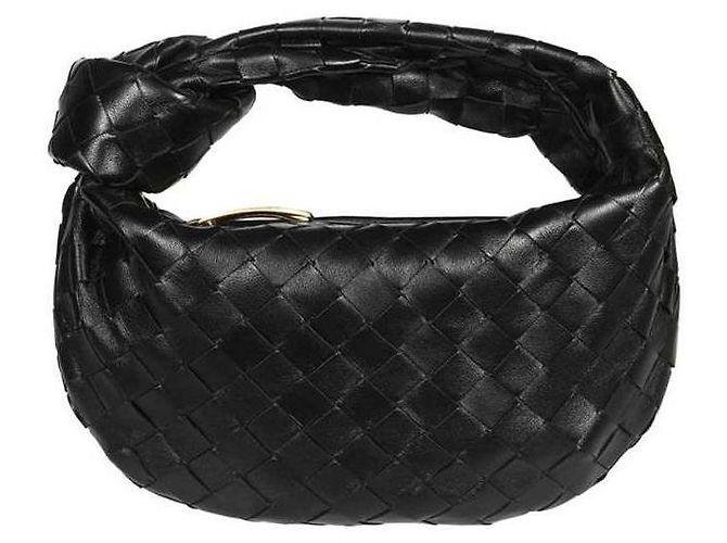 Bottega Veneta Borsa Mini Jodie Intrecciato Nero - vista 4