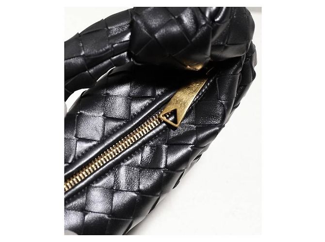 Bottega Veneta Borsa Mini Jodie Intrecciato Nero - vista 7