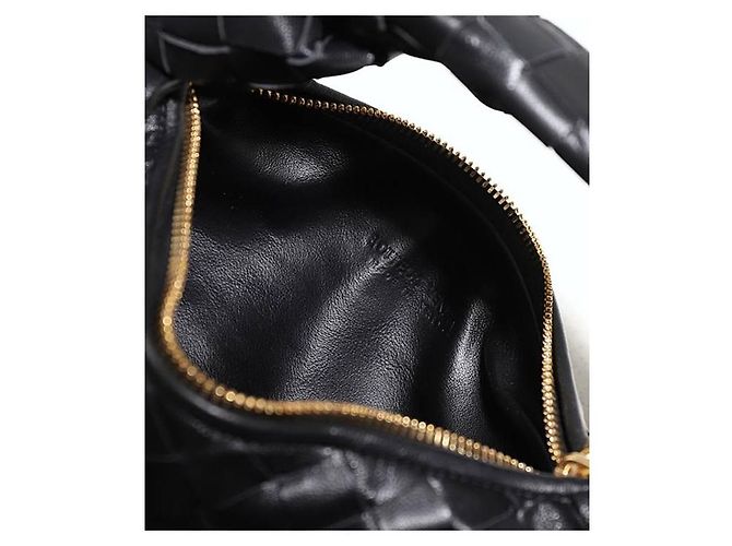Bottega Veneta Borsa Mini Jodie Intrecciato Nero - vista 8