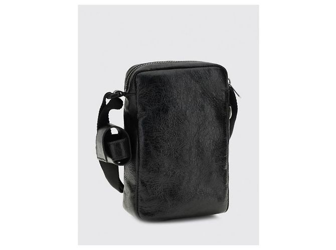 Balenciaga Borsa a tracolla verticale Supervision Nero - vista 5
