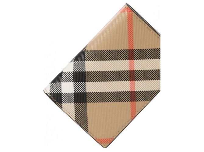 Burberry Check Folding Card Case Brown - view 7