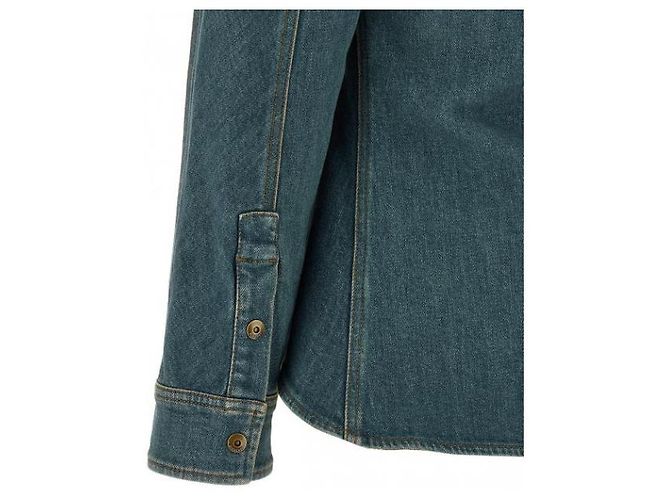 Burberry Camisa de denim Fit and Flare Azul - vista 7