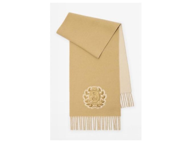 Burberry Crest Kaschmirschal Sandbeige Braun - Ansicht 4