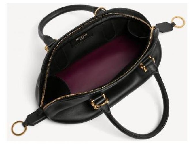 Balenciaga Borsa Bowling Bolero Mini Nero - vista 8
