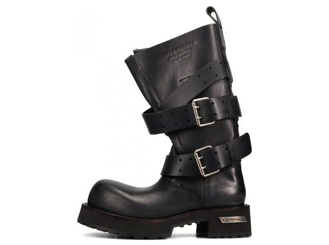 Balenciaga Botas altas Venom Preto - vista 4