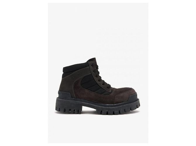 Balenciaga Botas Combat Strike Low Marrom - vista 4