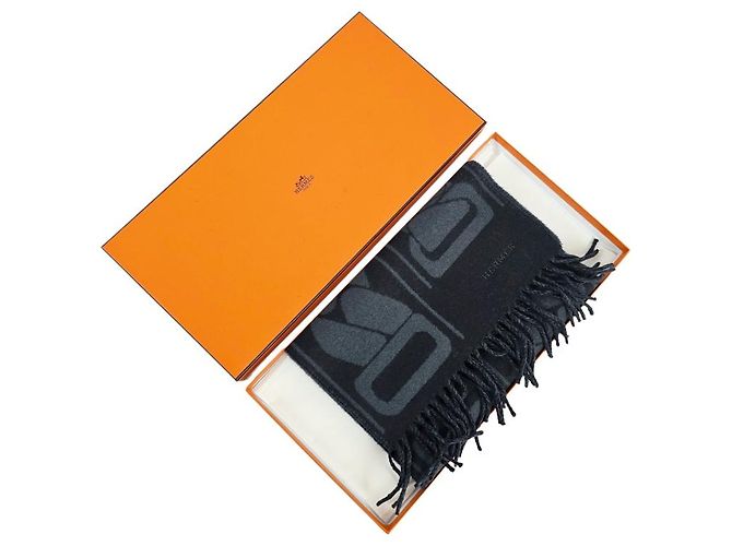 Hermès Clic, C'est Noue Scarf Marine Blue - vista 13