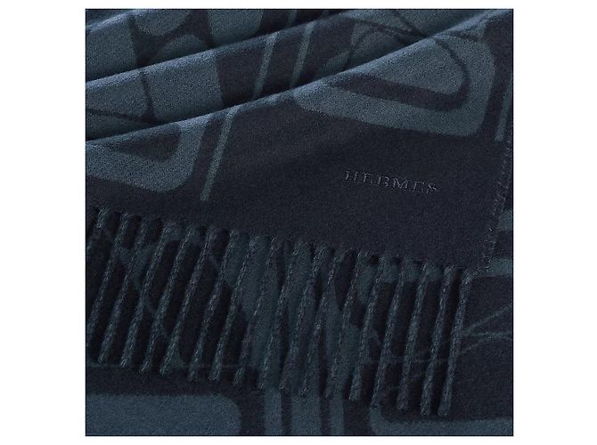Hermès Clic, C'est Noue Scarf Marine Blue - vista 4