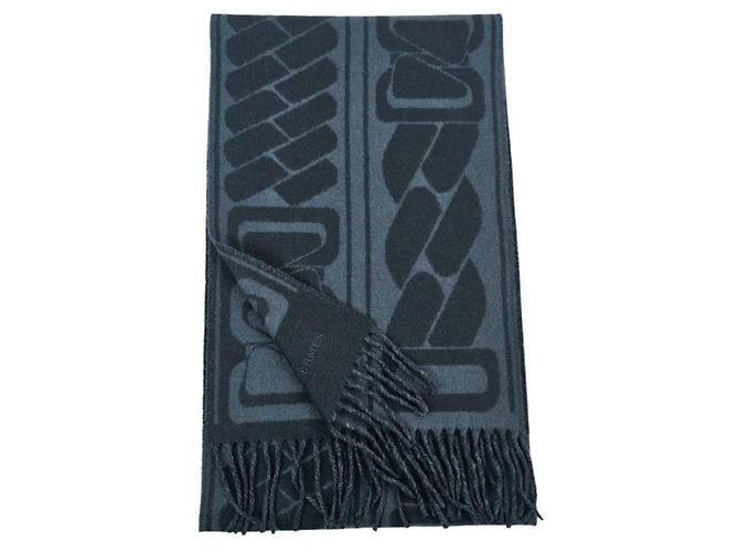 Hermès Clic, C'est Noue Scarf Marine Blue - vista 5