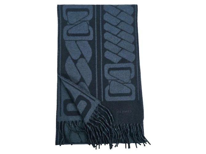 Hermès Clic, C'est Noue Scarf Marine Blue - vista 6