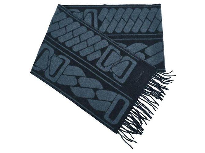 Hermès Clic, C'est Noue Scarf Marine Blue - vista 7