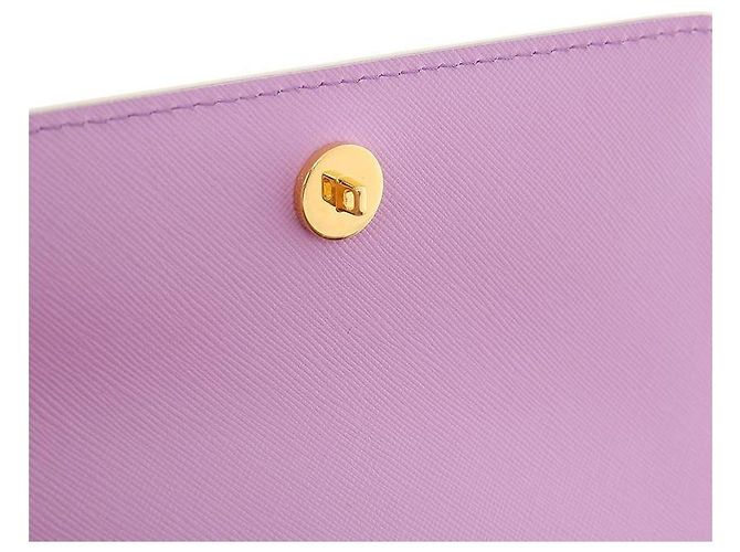 Marni Borsa Trunk Medium in Saffiano Porpora - vista 9
