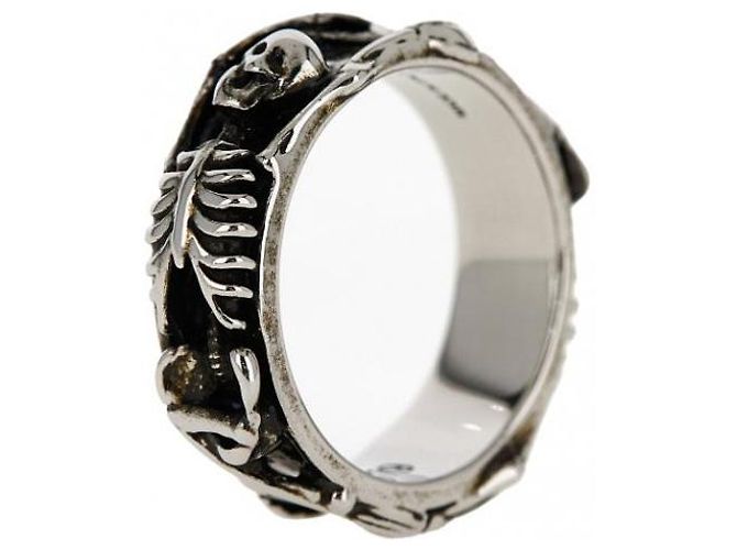 Alexander Mcqueen Tanzendes Skelett Ring Silber - Ansicht 5