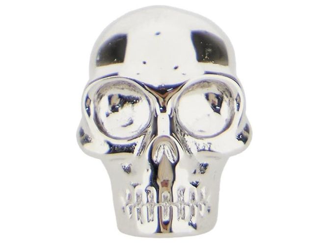 Boucles d'oreilles puces Skull Alexander McQueen Argent Argenté - vue 4