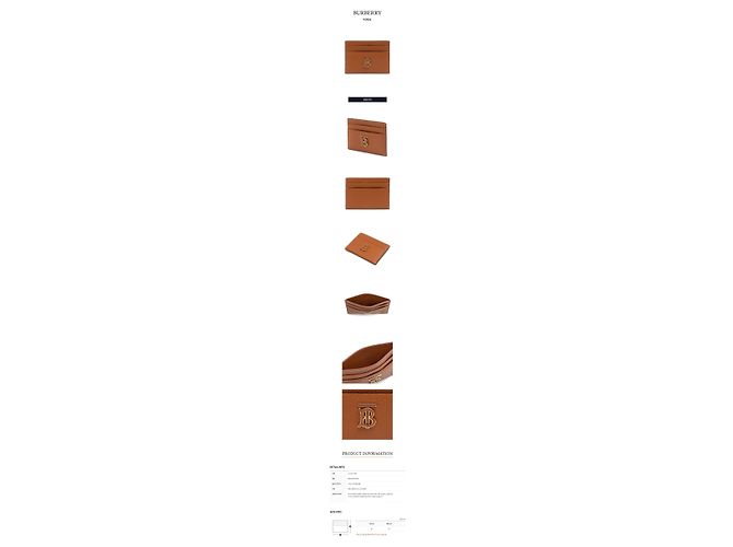 Burberry Tarjetero TB de piel granulada Multicolor - vista 2