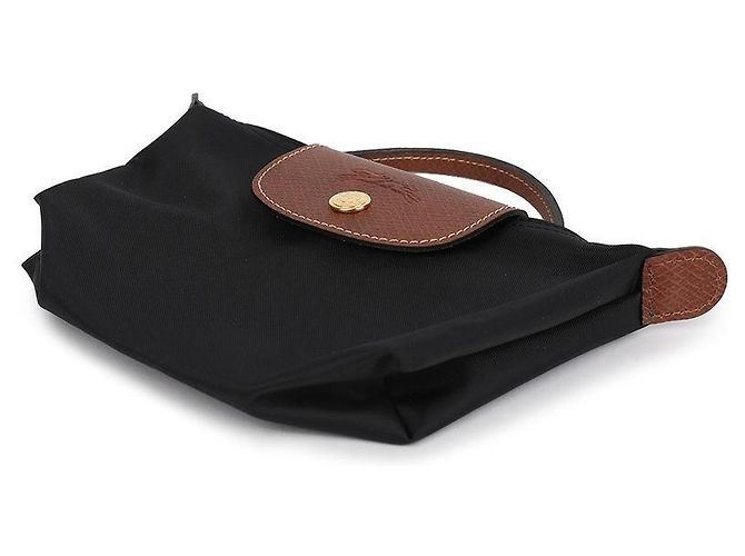 Longchamp Borsa Tote Le Pliage Original Handle Pouch Nero - vista 6