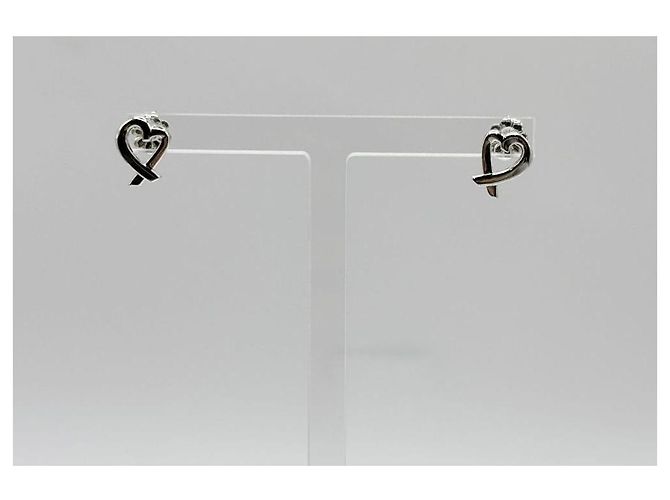 Tiffany & Co Orecchini Loving Heart Small Silver Argento - vista 4
